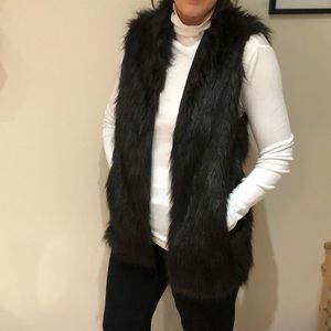 Club Monaco faux fur vest